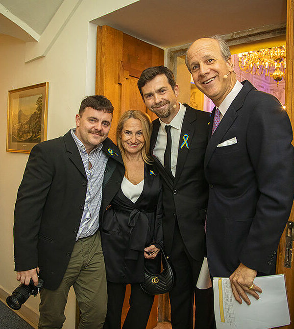 William Lobkowicz with Honza, Barbara and Filip - the great House of Lobkowicz Team